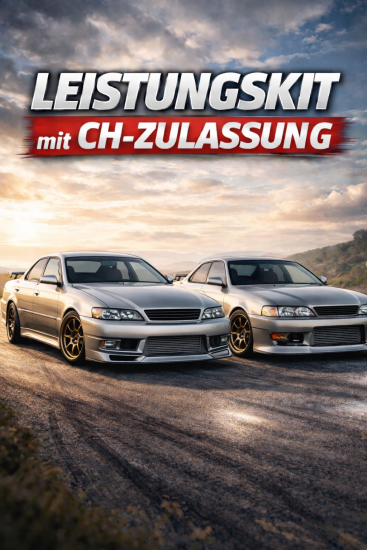 Toyota JZX90 / JZX100 Chaser Mark 2 Cresta Leistungskit mit CH-Zulassung