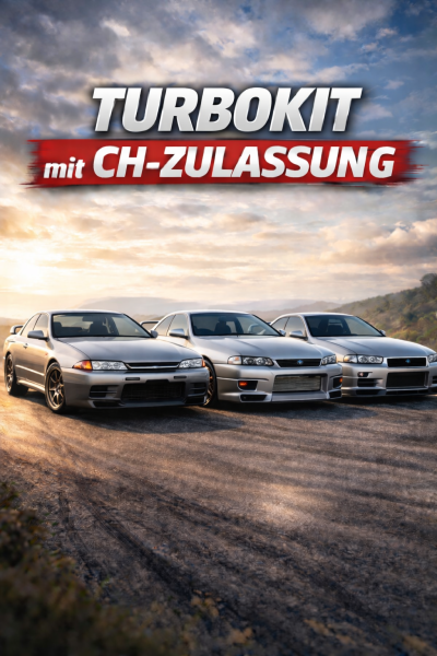 Nissan Skyline R32 / R33 / R34 GTR Single Turbo Kit mit CH-Zulassung