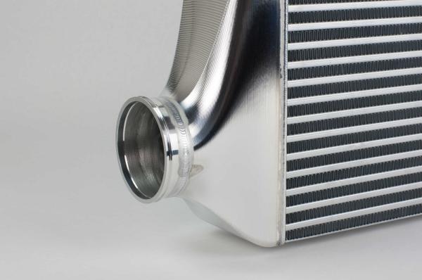 HyperTune 600 x 320 x 100 - Single Core Intercooler - Billet Tanks - JZA80 Supra - 3.5" In / Out - Clamp"