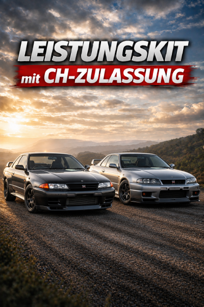 Nissan Skyline GTR R32/R33 OEM Twin Turbo Kit mit CH-Zulassung